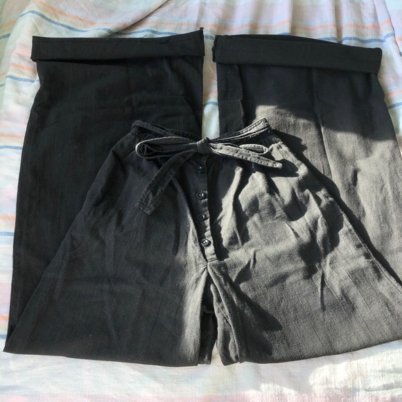 Vintage Pants - VTG 60s Tie Bell Bottom Pants
